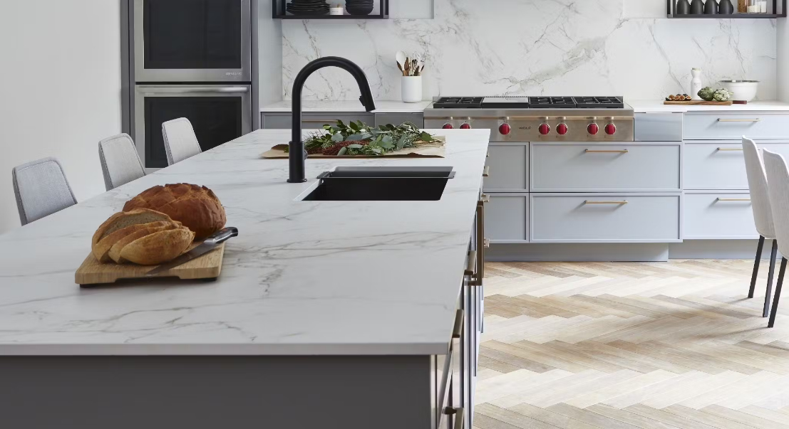 Sintered stone countertop by Dekton